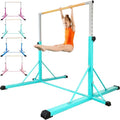 Adjustable Gymnastics Bar for Kids 5FT Unfoldable Mint - Stable Home Training Equipment