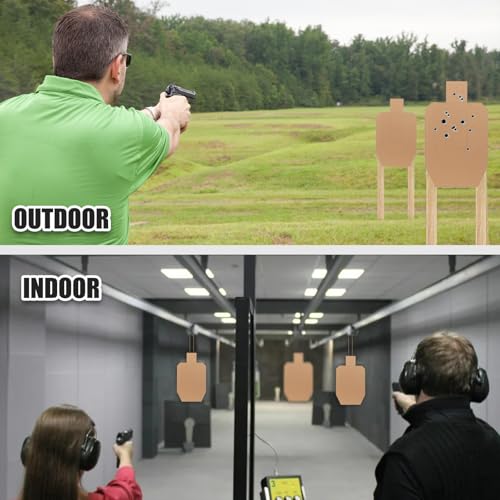 30x18 Inch Shooting Targets Pack of 100 with Pasters - Durable Cardboard Range Practice