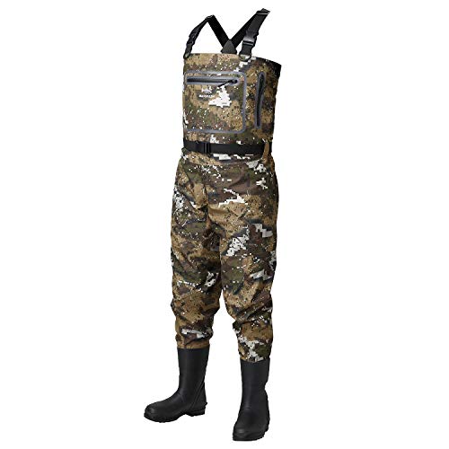 Men's Breathable Veil Camo Waders - Medium / Veil Pattern for Hunting & Fishing
