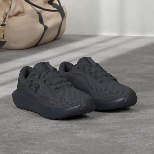 Under Armour Men's Charged Surge 4 Sneakers - 12 X-Wide Black/Black/Black