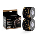 Copper Infused Kinesiology Tape - 40 Precut Water Resistant Strips for Muscle & Joint Support