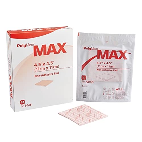 PolyMem MAX Non-Adhesive Wound Dressing for Heavy Drainage 10cm x 10cm