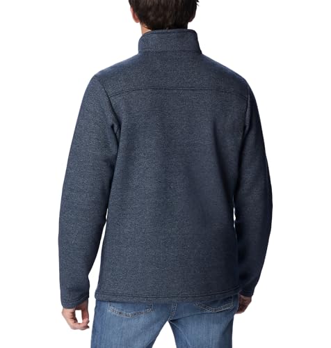 Columbia Men’s Great Hart Mountain III Half Zip Pullover - Big & Tall, Heather Navy