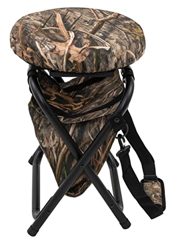 ALPS OutdoorZ Horizon Swivel Stool Mossy Oak Shadow Grass Habitat - Portable Camping Seat