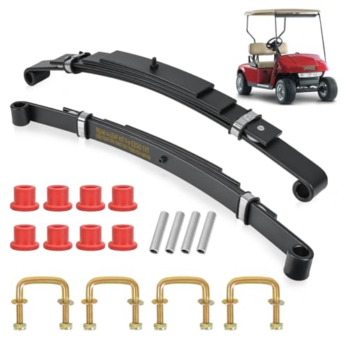 Heavy Duty Rear Leaf Spring Bushings & Sleeves for EZGO TXT 1994-Up - Durable Suspension Parts
