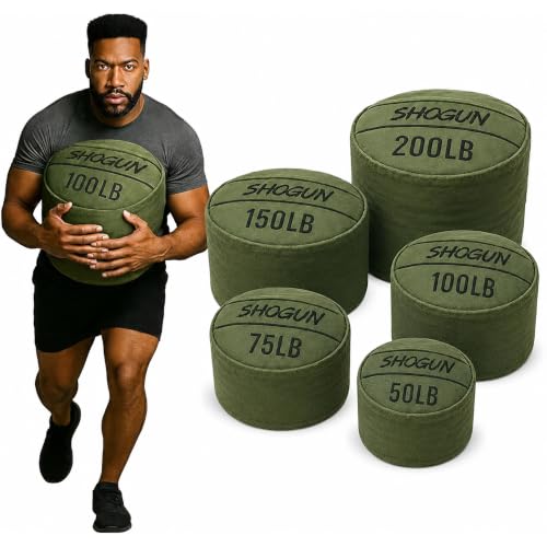 Shogun 100 LB Heavy Duty Adjustable Workout Sandbag - Green for Cross Training & Strongman Exercises