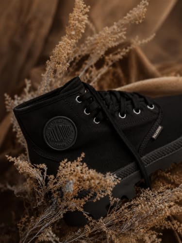 Palladium Men's Pampa Hi Vegan Canvas Lace-Up Boots - Black / 10.5