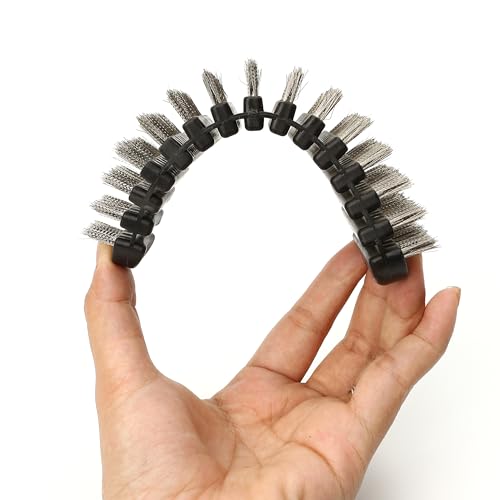 Barbell Cleaning Brush for Weightlifting Bars - Steel Wire & Plastic Handle