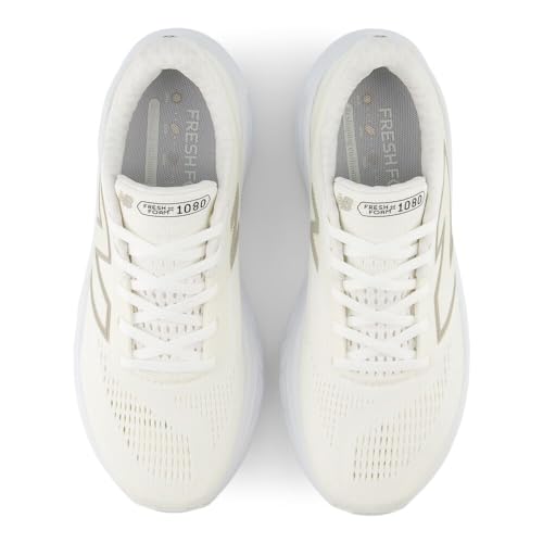 Women’s New Balance Fresh Foam X 1080 V14 Running Shoes - 10.5, White & Gold