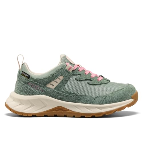Kids Waterproof Hiking Shoes - Unisex Hightrail Low with Support & Breathability - Lily Pad & Cashmere Rose, Big Kid