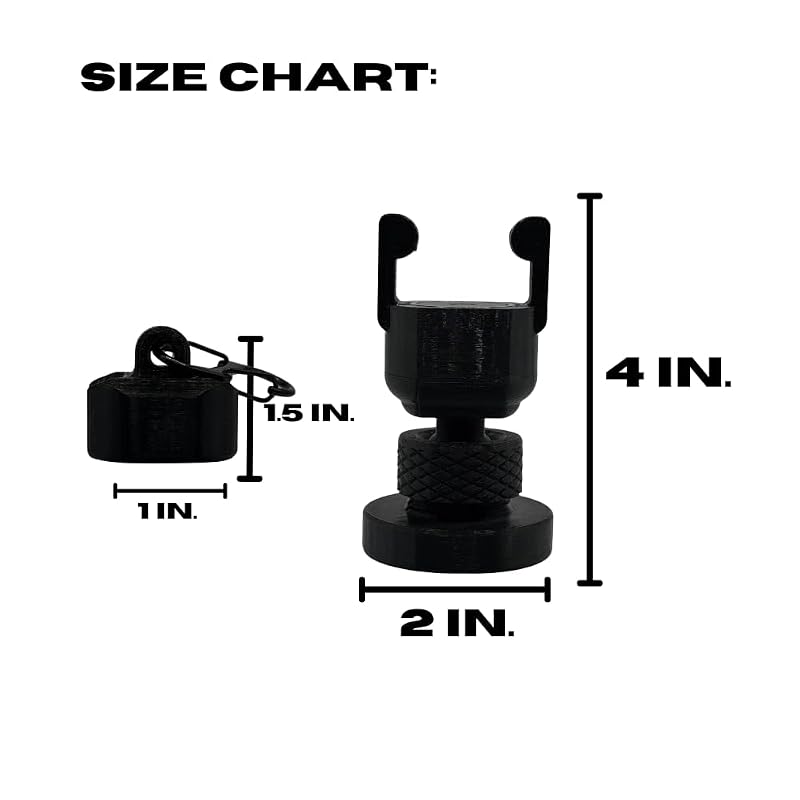 Luna's V2.6 Magnetic Golf Cart Phone Holder & Mount - MagSafe Compatible, Black