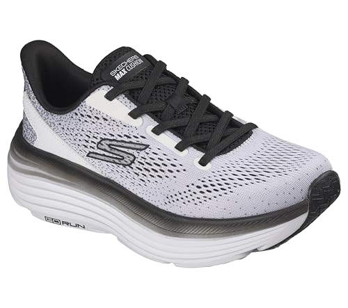 Skechers Women's Max Cushioning Endeavour Kauska Sneakers 8.5 White Black