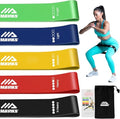 Resistance Loop Bands Set of 5 for Exercise & Therapy - Versatile Fitness Bands