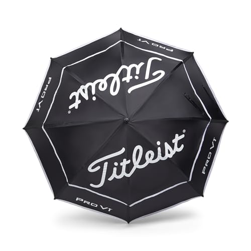 Titleist Double Canopy Golf Umbrella 68-inch Rain & Sun Protection