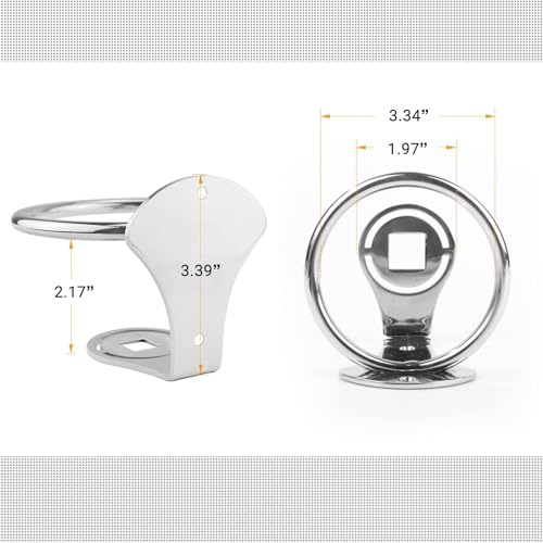 Marine Stainless Steel Drink Holder Cup Mount for Boat Yacht Deck