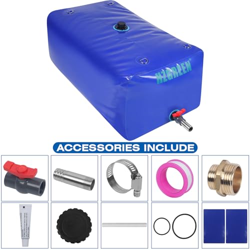 HZGREEN Camouflage 1000L Portable Water Bladder Tank with Brass Fitting