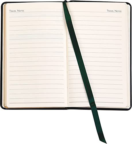 Genuine Calfskin Leather Golf Score Book - British Tan, 3x5 Inches