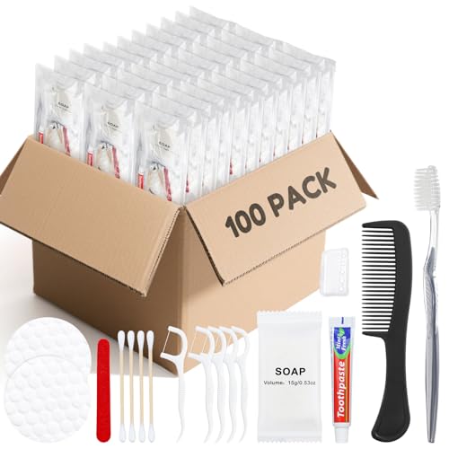 Bulk Hygiene Kit Travel Pack of 100 - Personal Care & Sanitary Supplies