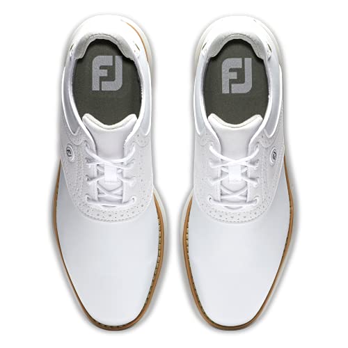 FootJoy Women's Traditions Golf Shoes 8.5 Wide White/White