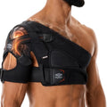 Shock Doctor Shoulder Support Brace for Men & Women, Rotator Cuff Stabilizer, Small/Medium, Black
