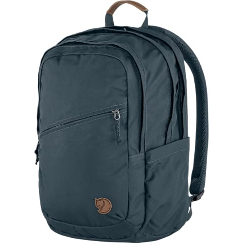 Fjällräven Raven 28L Backpack - Navy, Multi-Pocket Organization, Padded Support, Durable Fabric, One Size