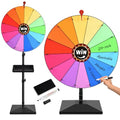 AugFir 24-Inch Adjustable Height Prize Wheel for Parties & Events