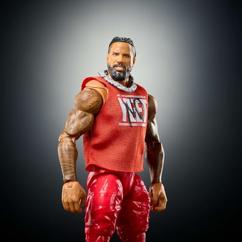 Mattel WWE Ultimate Edition Jimmy Uso Action Figure with Swappable Heads & Hands, 6-Inch Collectible Toy Set