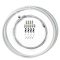 Braided Cycling Brake Housing Cable Set MTB Road Bike Housing Kit Gear Bicycle Components Parts -Silver Brake Set