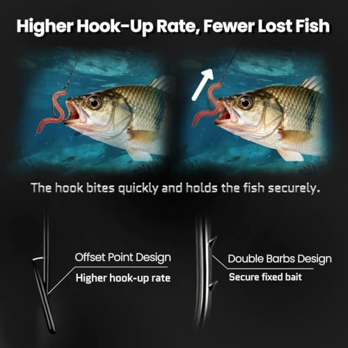 FishTrip 50/100pcs Octopus Baitholder Fishing Hooks Circle Hooks for Freshwater
