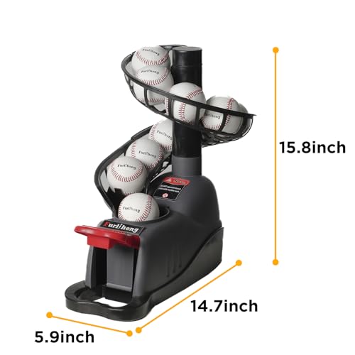 Baseball Soft Toss Machine with Adjustable Angle No Power Needed
