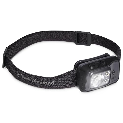 Rechargeable Black Diamond Spot 400-R Headlamp - Graphite, Bright 400 Lumens, Waterproof & Dimmable