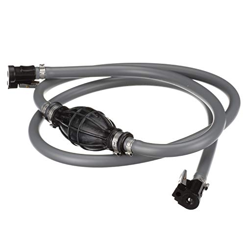 Marine Fuel Line Kit 6 Feet Long 3/8-Inch Diameter with Fittings for Yamaha Engines - Black