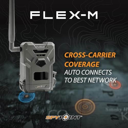 SPYPOINT Flex-M Cellular Trail Camera with MicroSD Card Pack - 28MP Night Vision Waterproof