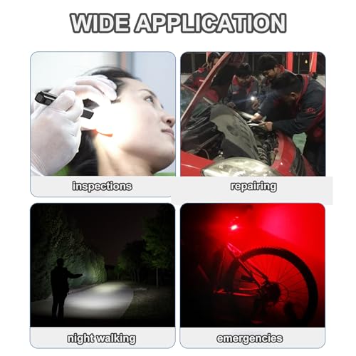 Rechargeable LED Pen Light Flashlight Gray - Compact, Multi-Mode, USB Charging