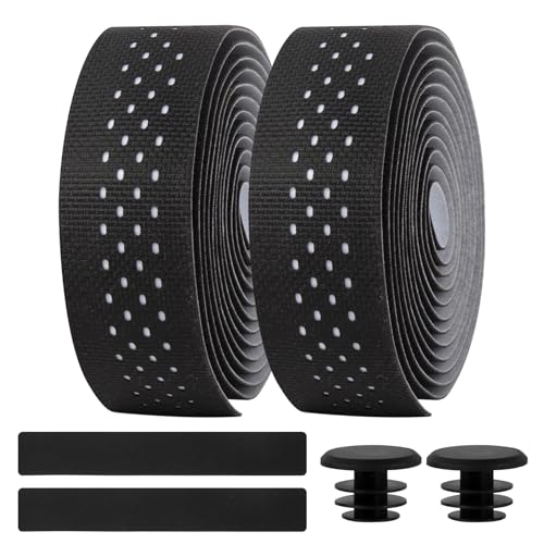 Bike Handlebar Tape Non-Slip Silicone Road Bicycle Handlebar Wrap - Black