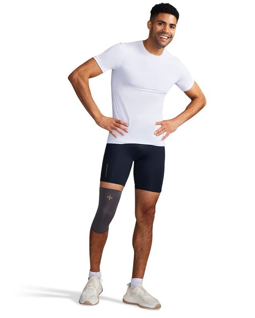 Tommie Copper Unisex Core Compression Knee Sleeve, Slate Grey, Medium