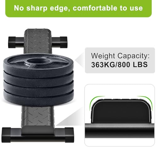 Kipika Heavy Duty Steel Calf Raise Bar 4.7-Inch Wide Tube - Versatile Workout Stand