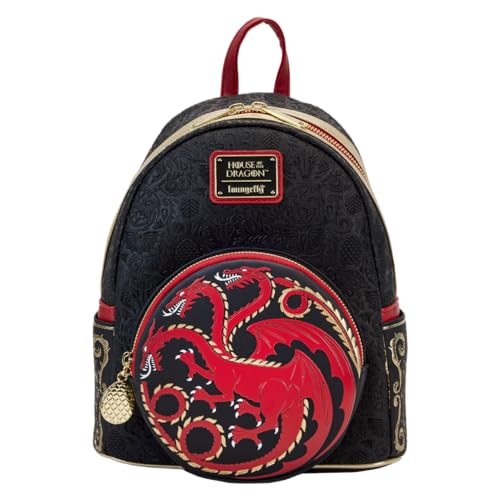 Loungefly House of the Dragon Targaryen Sigil Mini Backpack - Officially Licensed