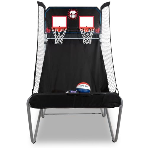Pop-A-Shot Dual Shot Indoor Electronic Arcade Basketball - Black