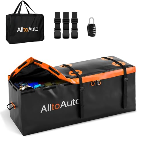 20 CuFt Waterproof Soft Shell Cargo Carrier Bag for Hitch Mount – AlltoAuto