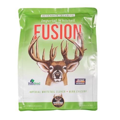 Whitetail Institute Fusion Deer Food Plot Seed 9.25 lbs for 1.5 Acres Clover Chicory Blend