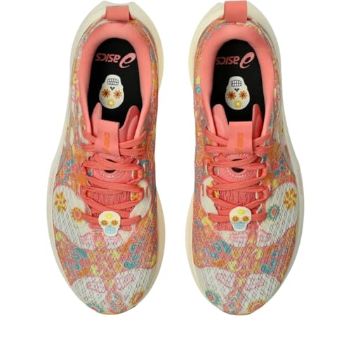 ASICS Women's Noosa TRI 16 Running Shoes - 9.5 Guava/Techno Cyan