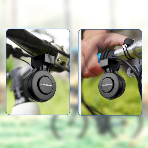 120dB Electric Bike Horn with 4 Sound Modes - Compact Waterproof Cycling Accessory