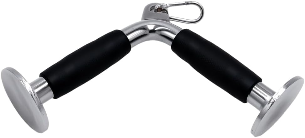 Qibylift LAT Pull Down Bar - V-Shaped Rotating Press Down Bar for Strength Training | Cable Machine Accessory