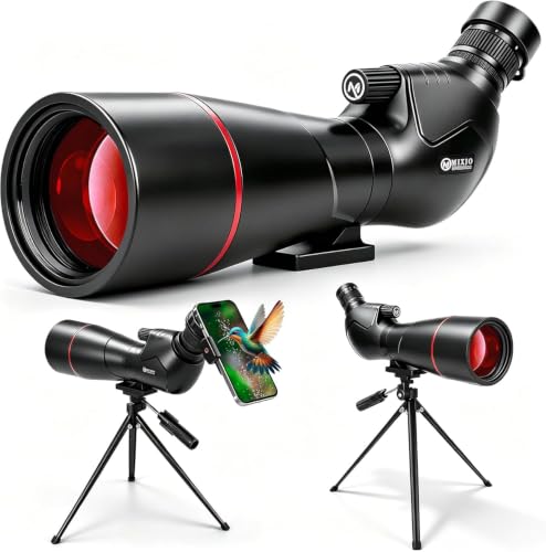 20-60x80 Spotting Scope with Tripod Phone Adapter Waterproof Carry Bag