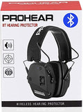 Bluetooth Ear Protection Earmuffs for Shooting Noise Reduction - Black