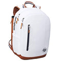 Wilson Roland Garros Tour Tennis Backpack White - Holds 2 Rackets
