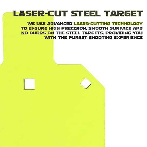Highwild 10x16in Neon AR500 Steel Shooting Target with Torso Design