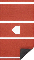 Clay Baseball Hitting Mat 12' x 6' with Antislip Rubber Backing & Home Plate - Indoor & Outdoor Batting Cage