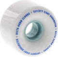 60mm White and Blue Cruiser Skateboard Wheels Set of 4 - Soft Urethane, Versatile